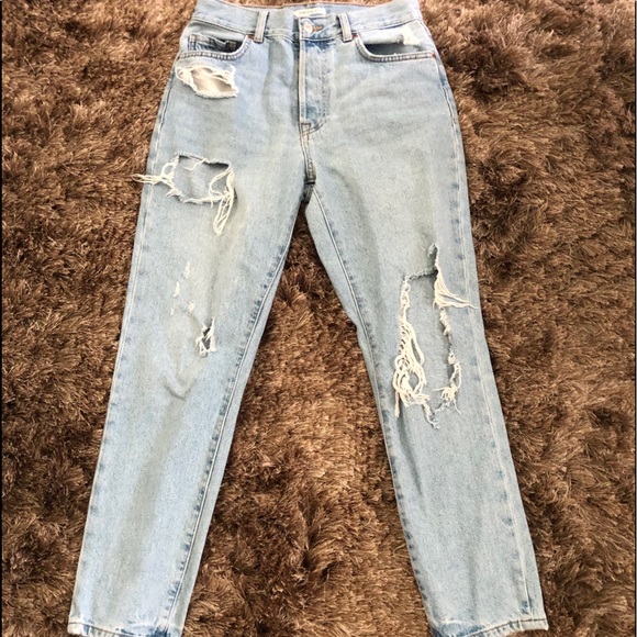 Forever 21 Denim - High Waisted Ripped Jeans